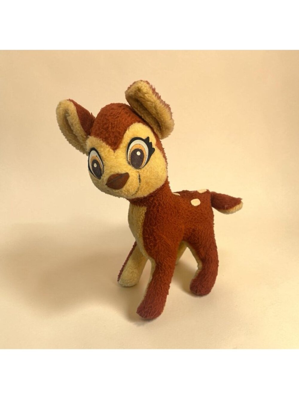 Vintage Walt Disney Bambi Plush 1950s Stuffed Animal Toy Mid Century Gift Toy
